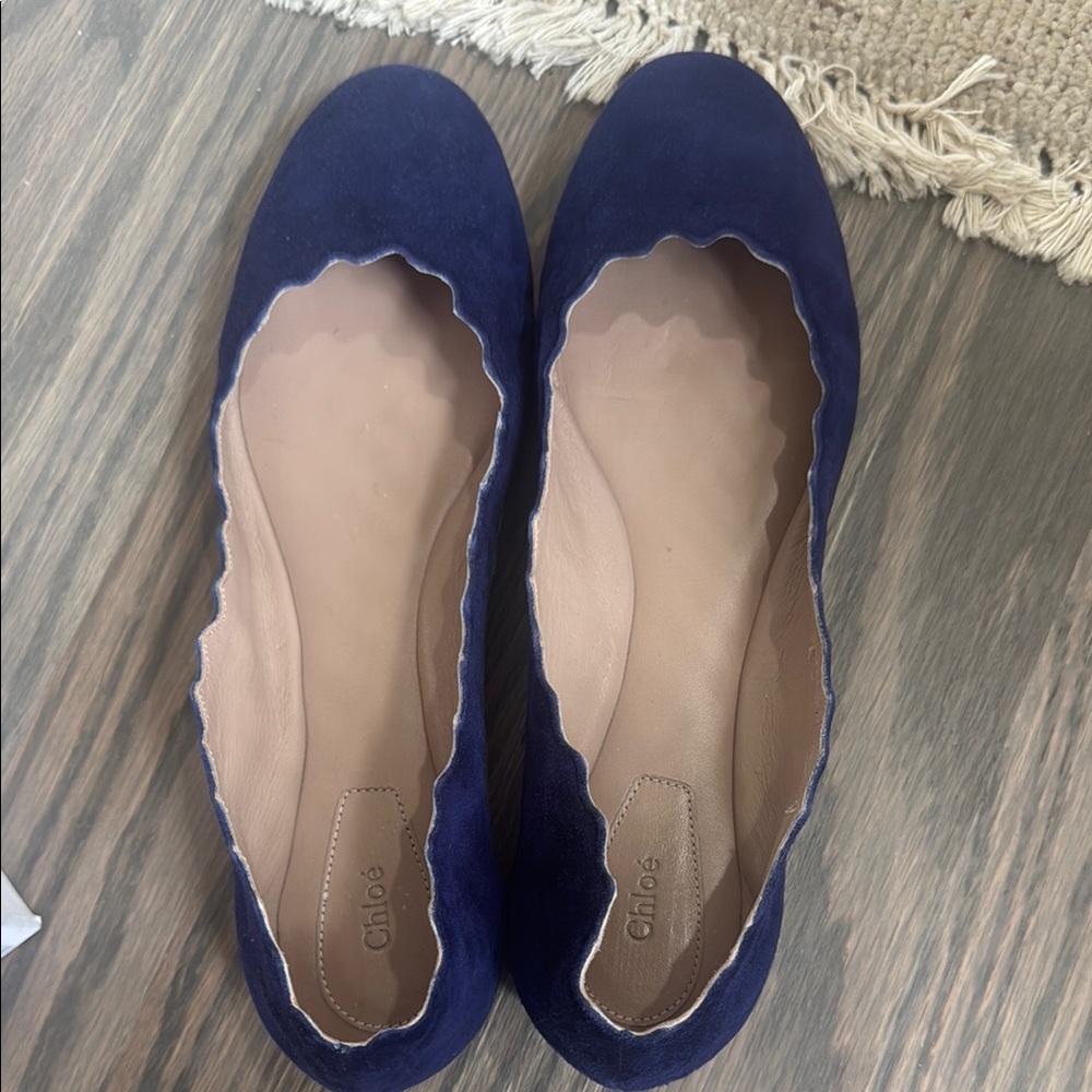 Chloe Navy Ballet Flats